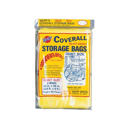 Warps Warp's Yellow Storage Bag, PK3 CB-45